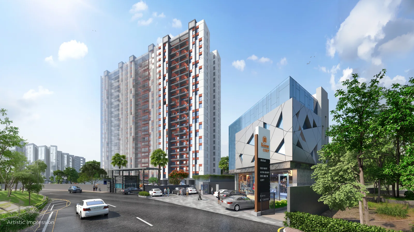 Kumar Princetown Towers project photograph